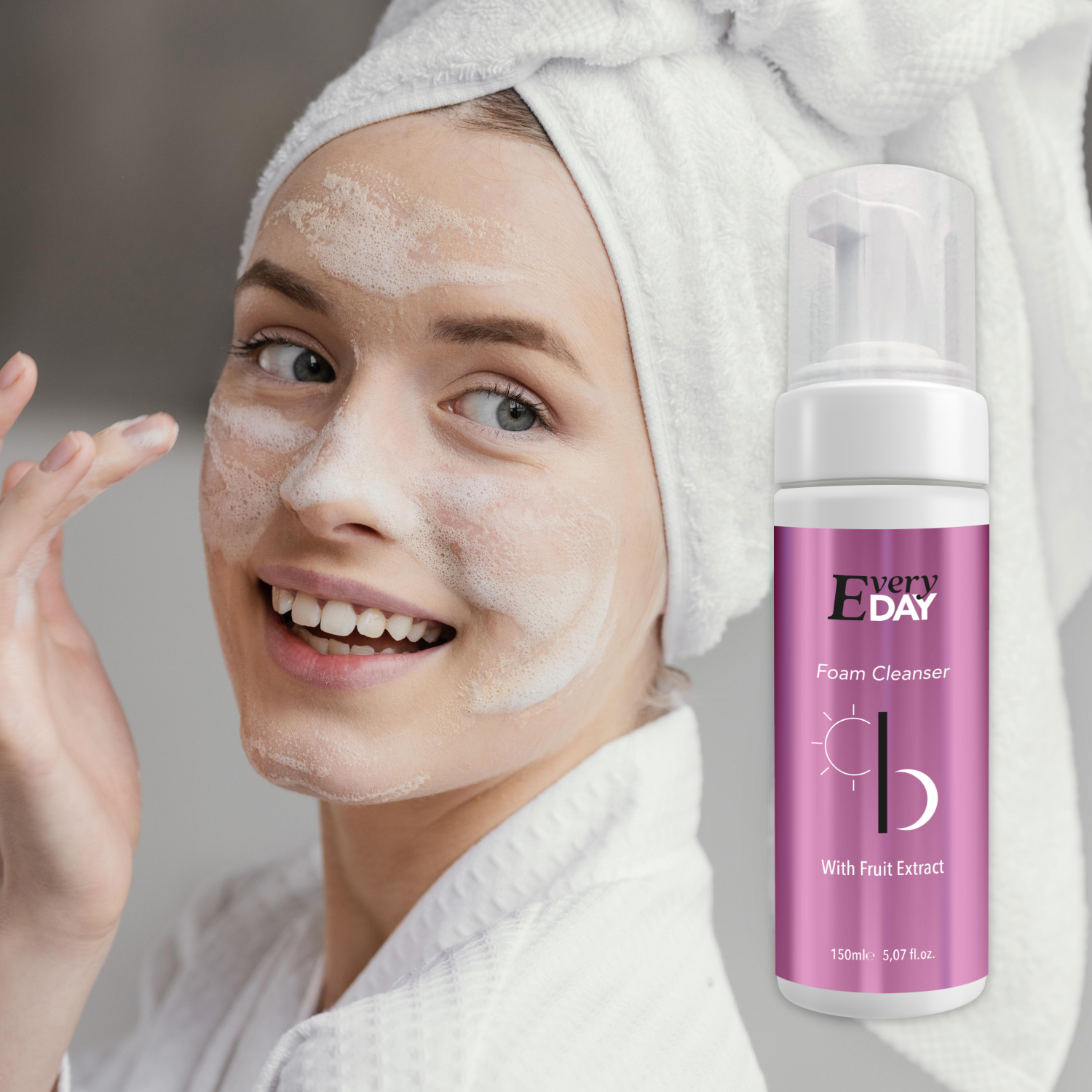 Ansiktsrengöring med fruktextrakt - Varje dag 150 ml